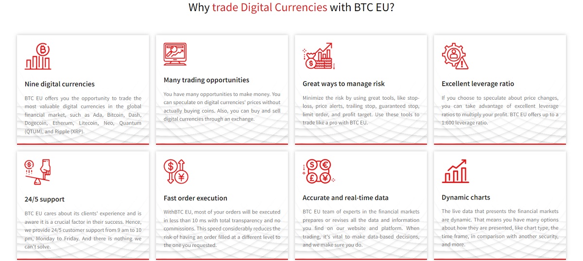 BTC EU Variety of Crypto Assets