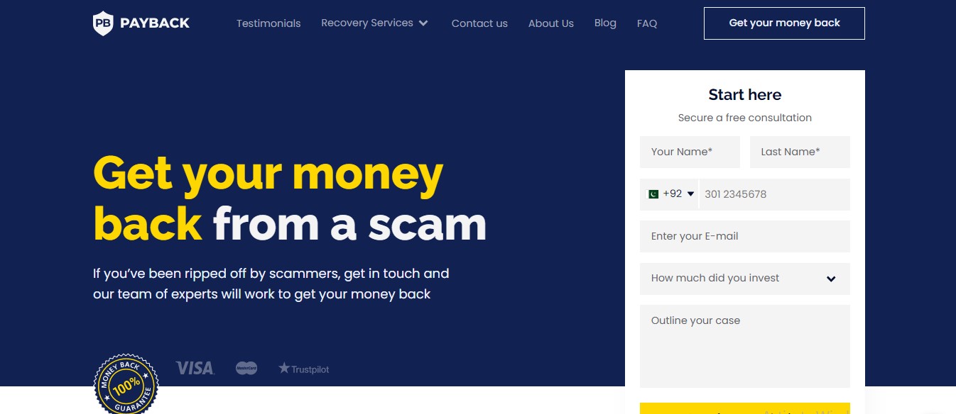 Payback Ltd website